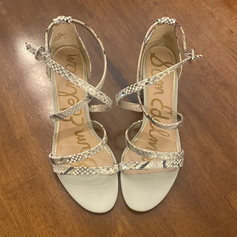 Like New Sam Edelman Snake Strappy Sandal 10